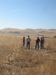 ניטור קרקעי של שטחי מרעה אורך זמן רב ודורש משאבים רבים. שטח המחקר בחוות סיימון ניומן בקליפורניה. צילום: מירי צלוק