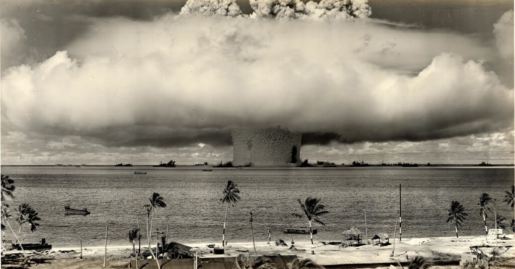 ניסוי בפצצת אטום באי ביקיני, 1946. צילום ארכיון: James Vaughan.flickr