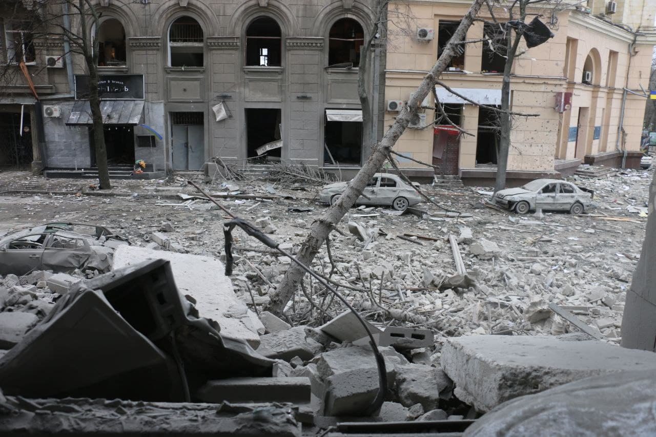 Kharkiv_downtown_street_destroyed_by_Russian_bombardment Mvs.gov.ua, CC BY 4.0