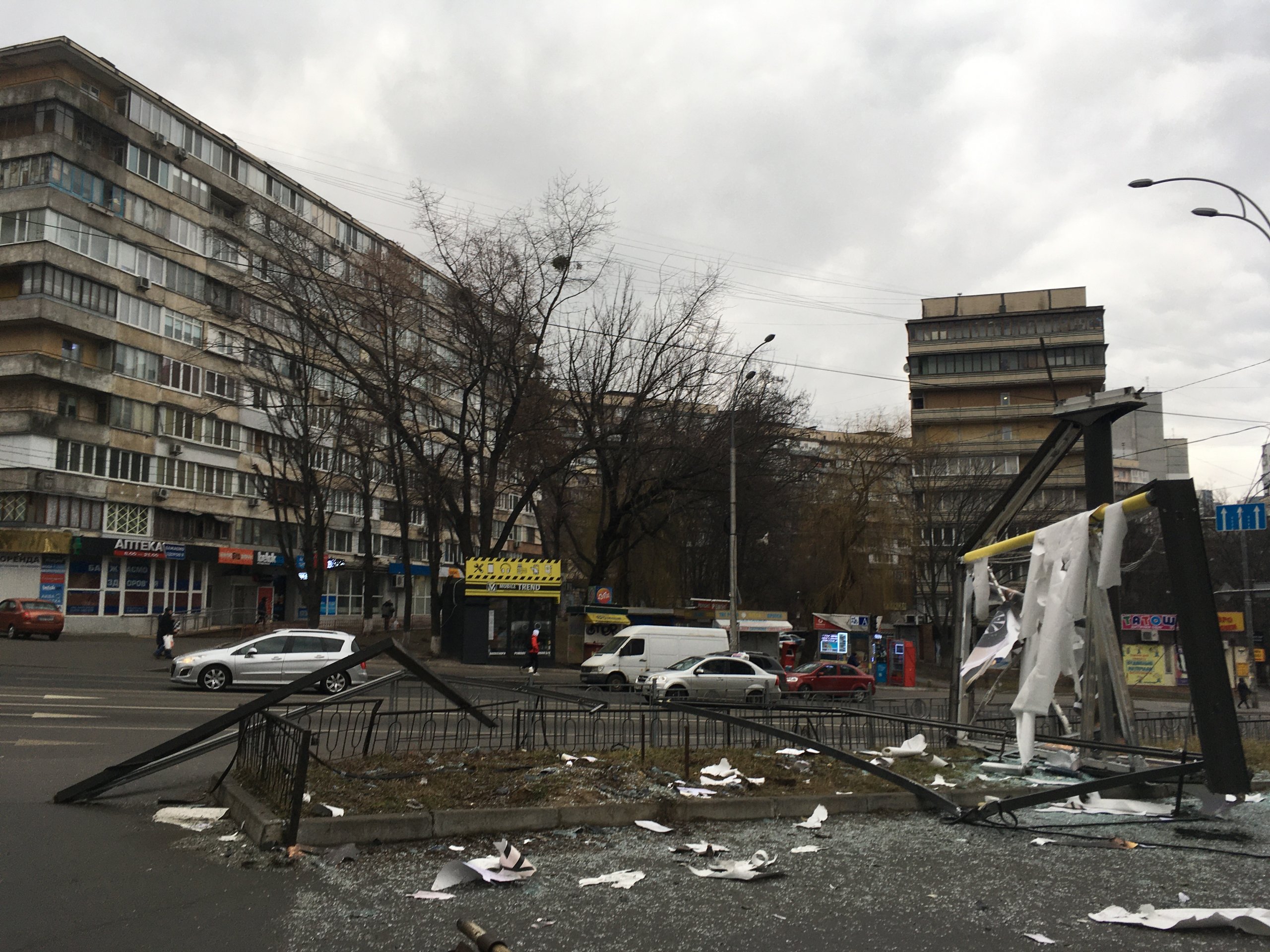 אזור בקייב אחרי הפצצה. Arrikel, CC BY-SA 4.0