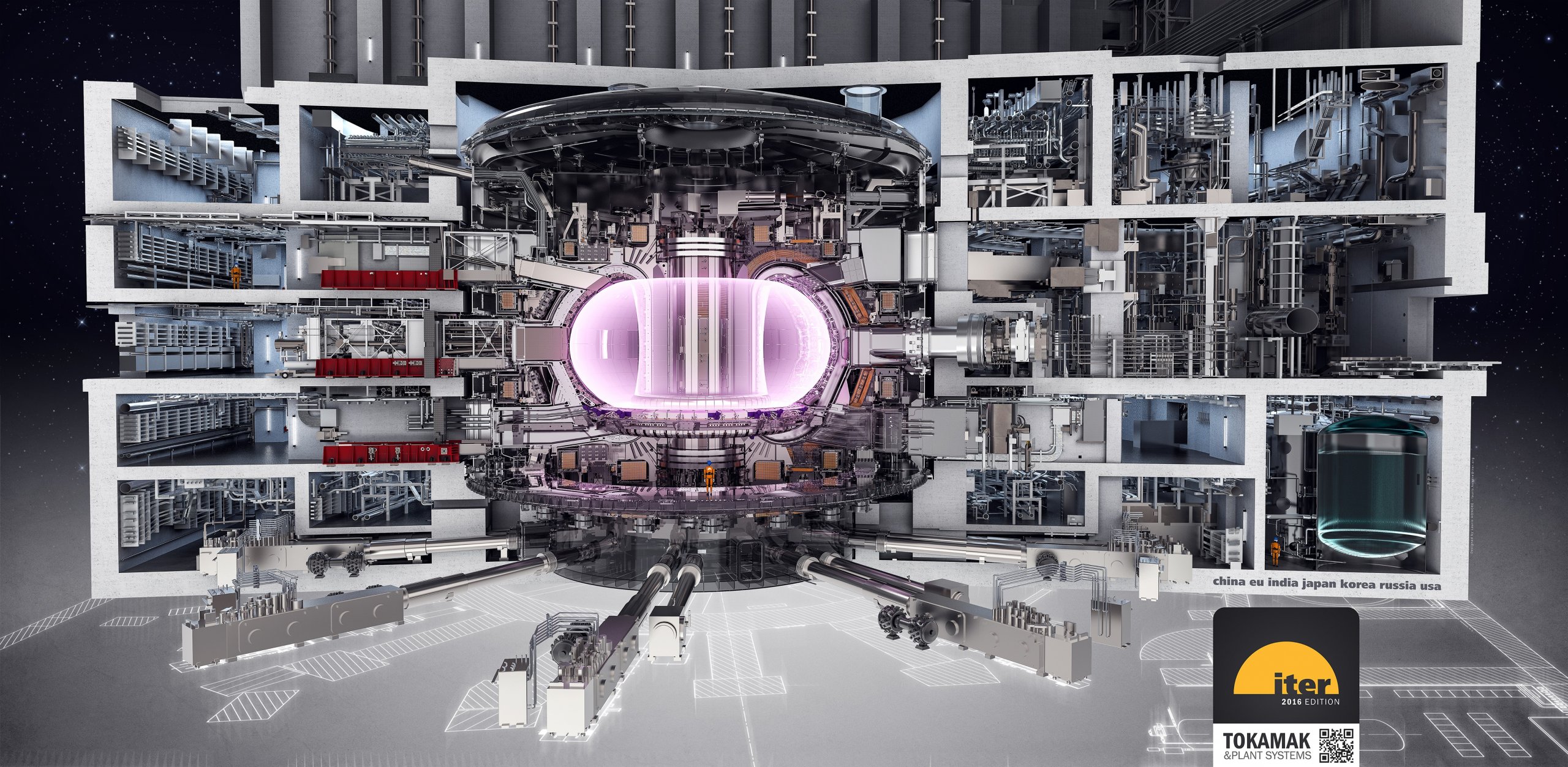 הדמיה של מתקן ההיתוך הגרעיני של ITER. צילום – ITER
