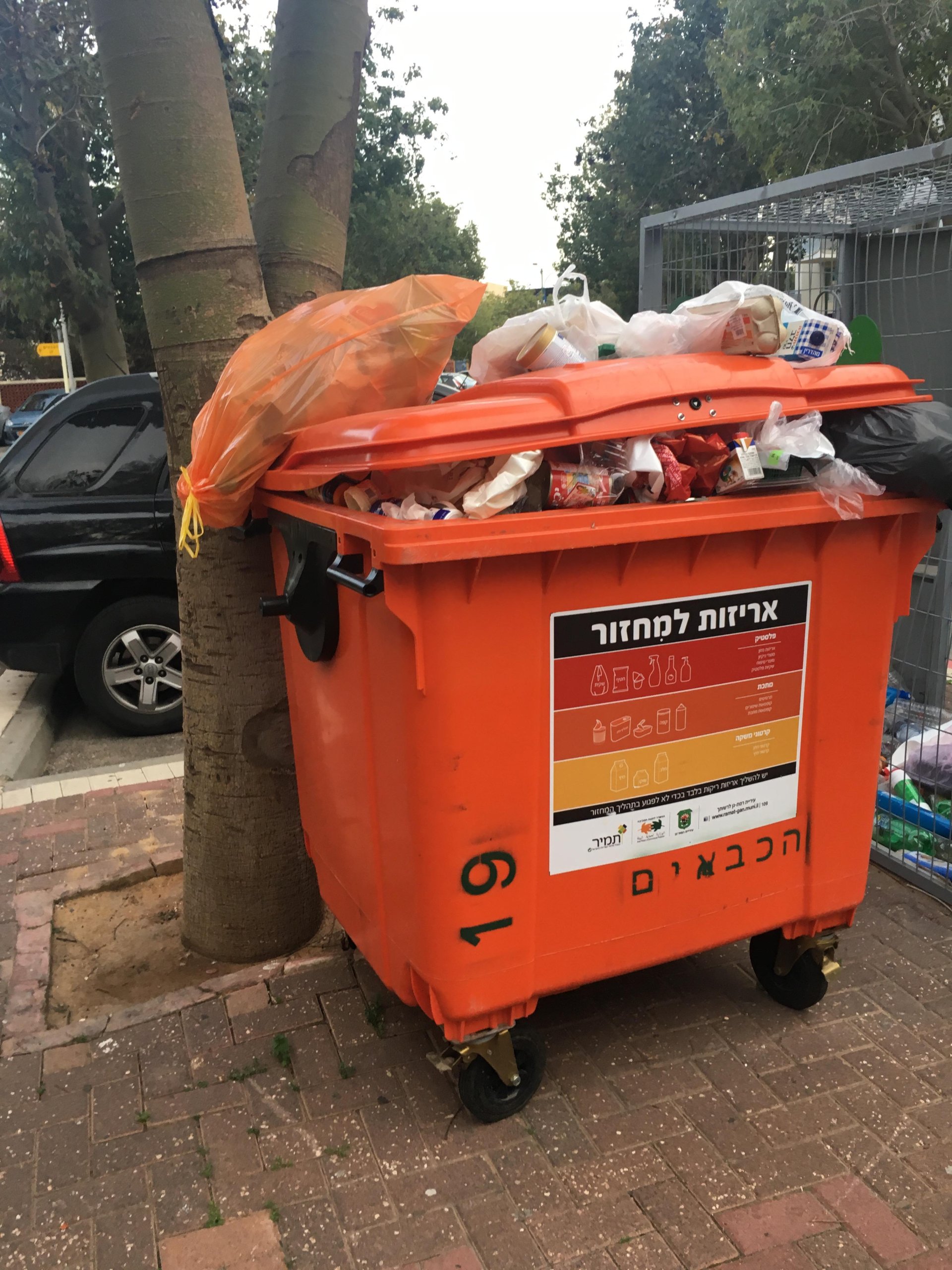 פסולת אריזות. צילום: ד"ר ריבה ולדמן