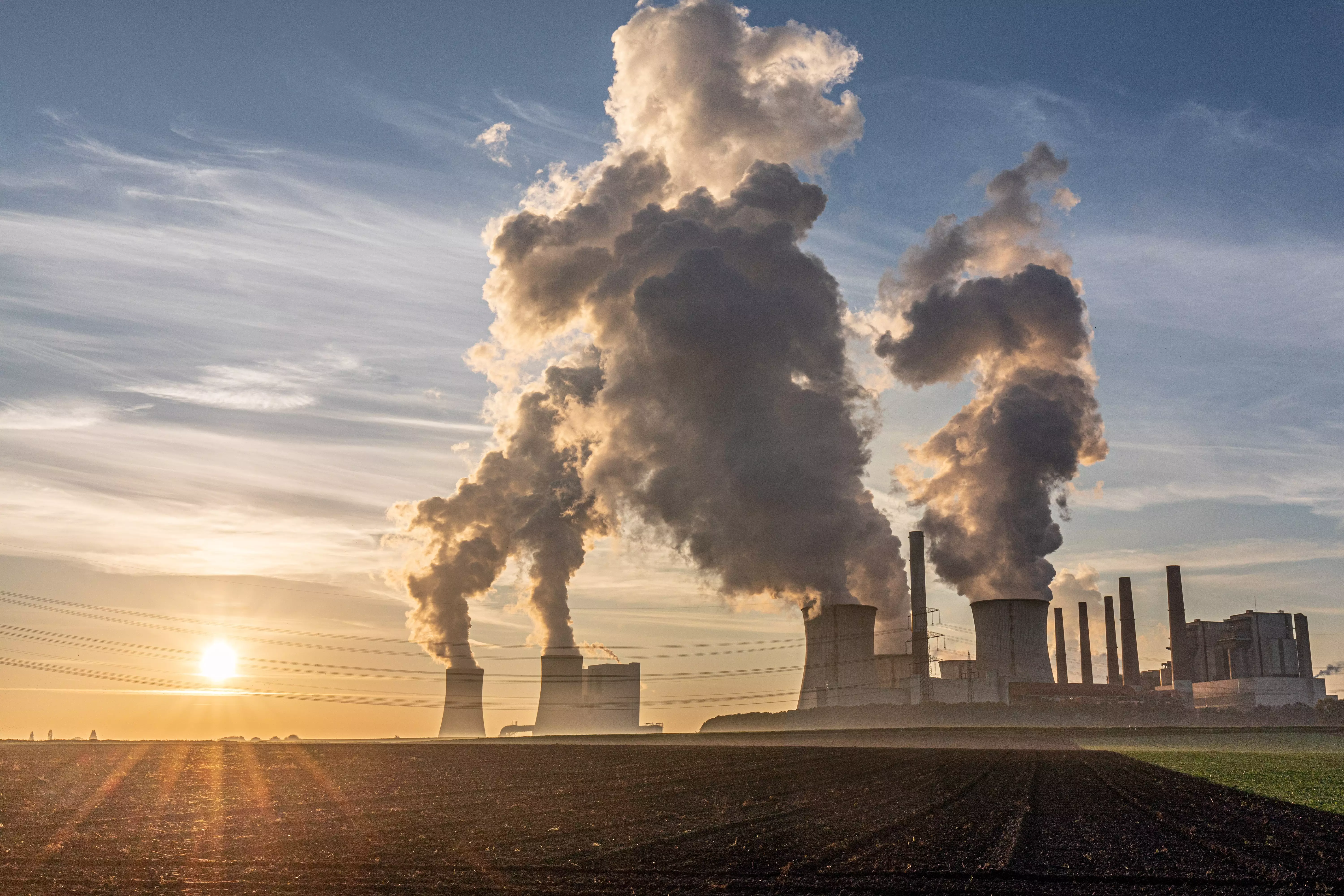 power plant, air pollution, coal-fired power station